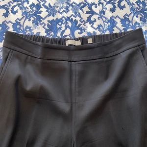 Vince Elastic Waist Black Trousers, Size Large